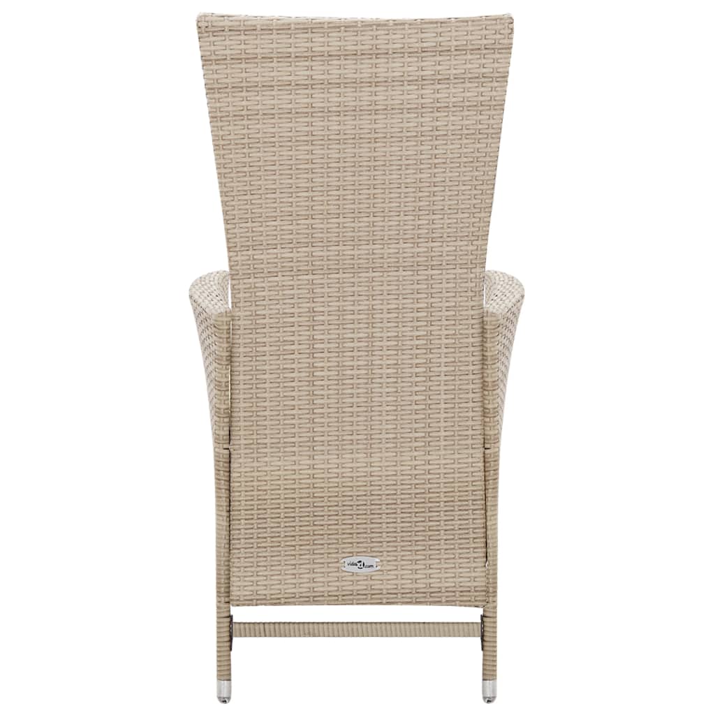 vidaXL Salon de jardin avec coussins 7 pcs Résine tressée Beige