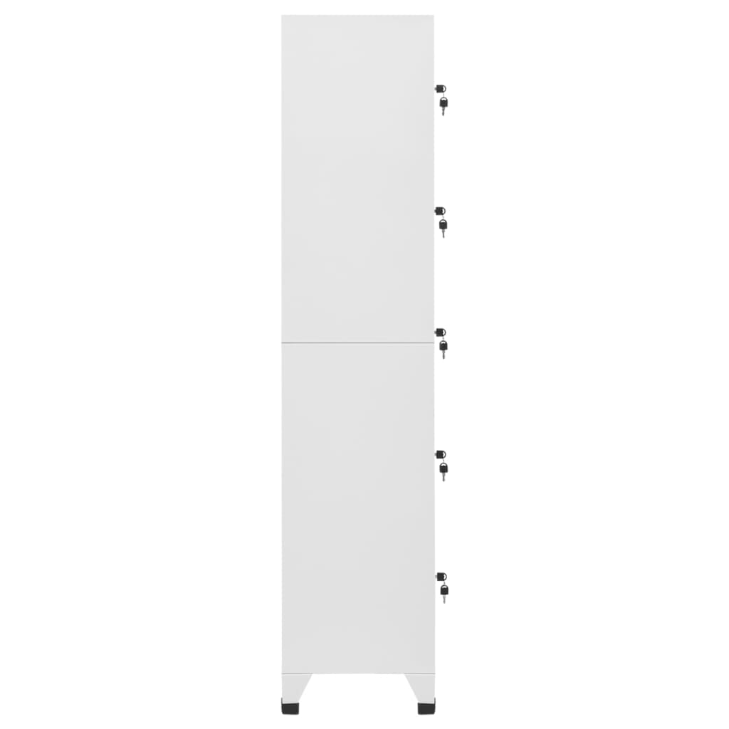 vidaXL Armoire à casiers Blanc 38x40x180 cm Acier