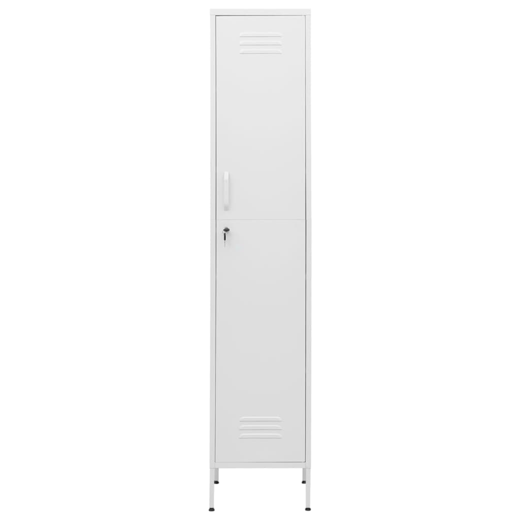 vidaXL Armoire à casiers Blanc 35x46x180 cm Acier