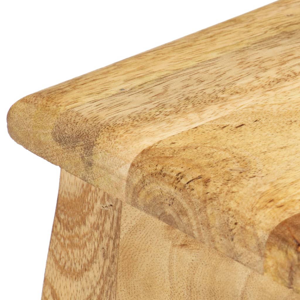 vidaXL Table de chevet 28x28x46 cm Bois de manguier massif