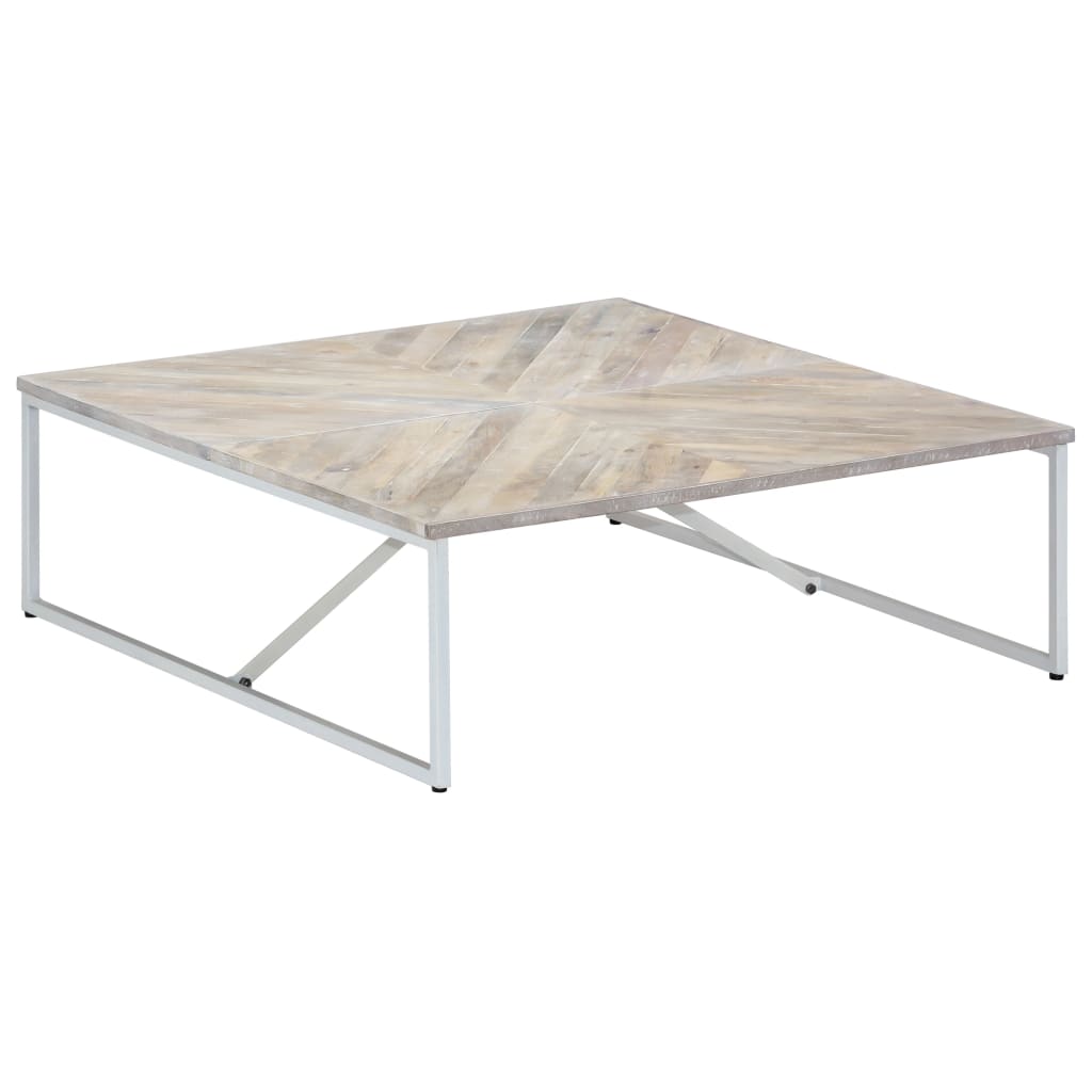 vidaXL Table basse 110x110x36 cm Bois de manguier solide