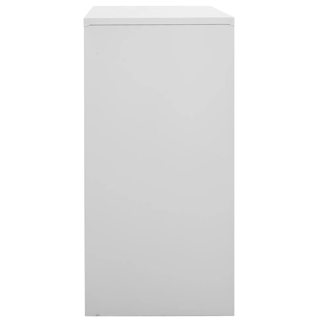 vidaXL Armoire à casiers Gris clair 90x45x92,5 cm Acier