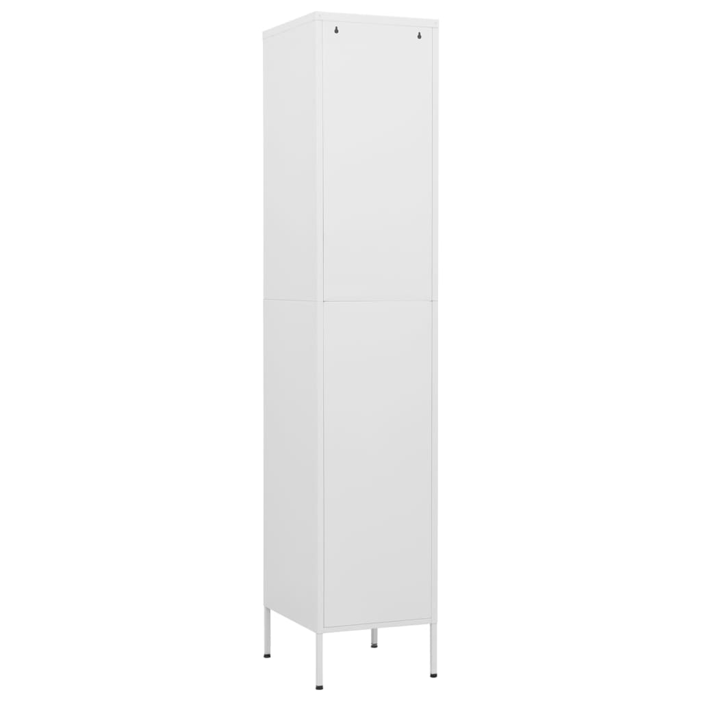 vidaXL Armoire à casiers Blanc 35x46x180 cm Acier