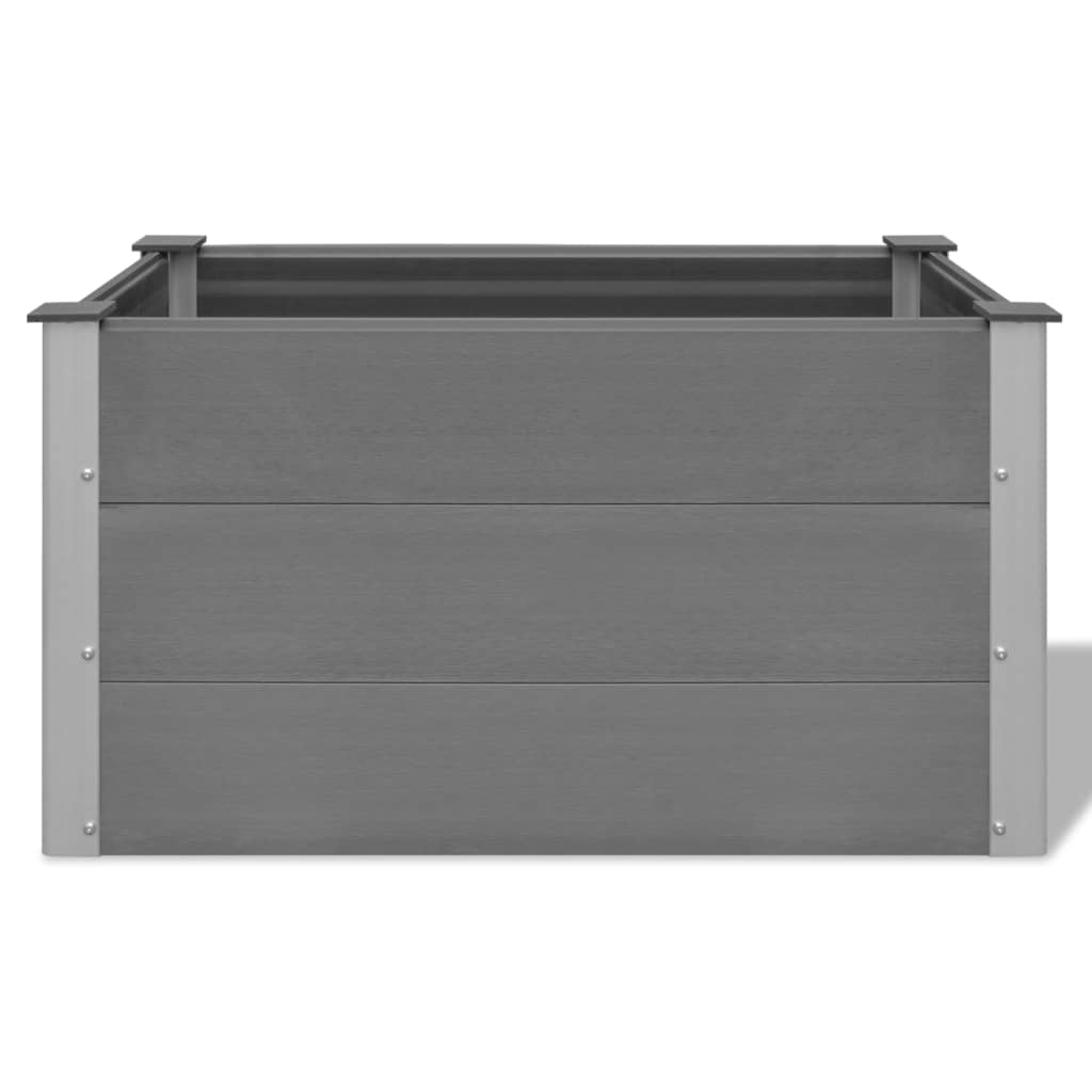 vidaXL Lit surélevé de jardin WPC 100 x 50 x 54 cm Gris