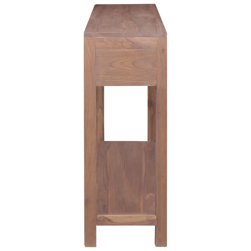 vidaXL Table console 145x30x80 cm Bois de teck solide