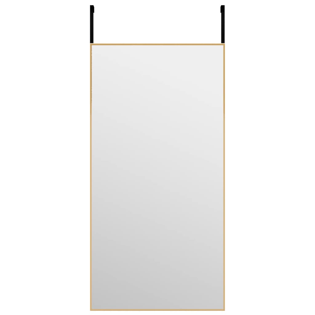 vidaXL Miroir de porte Doré 40x80 cm Verre et aluminium