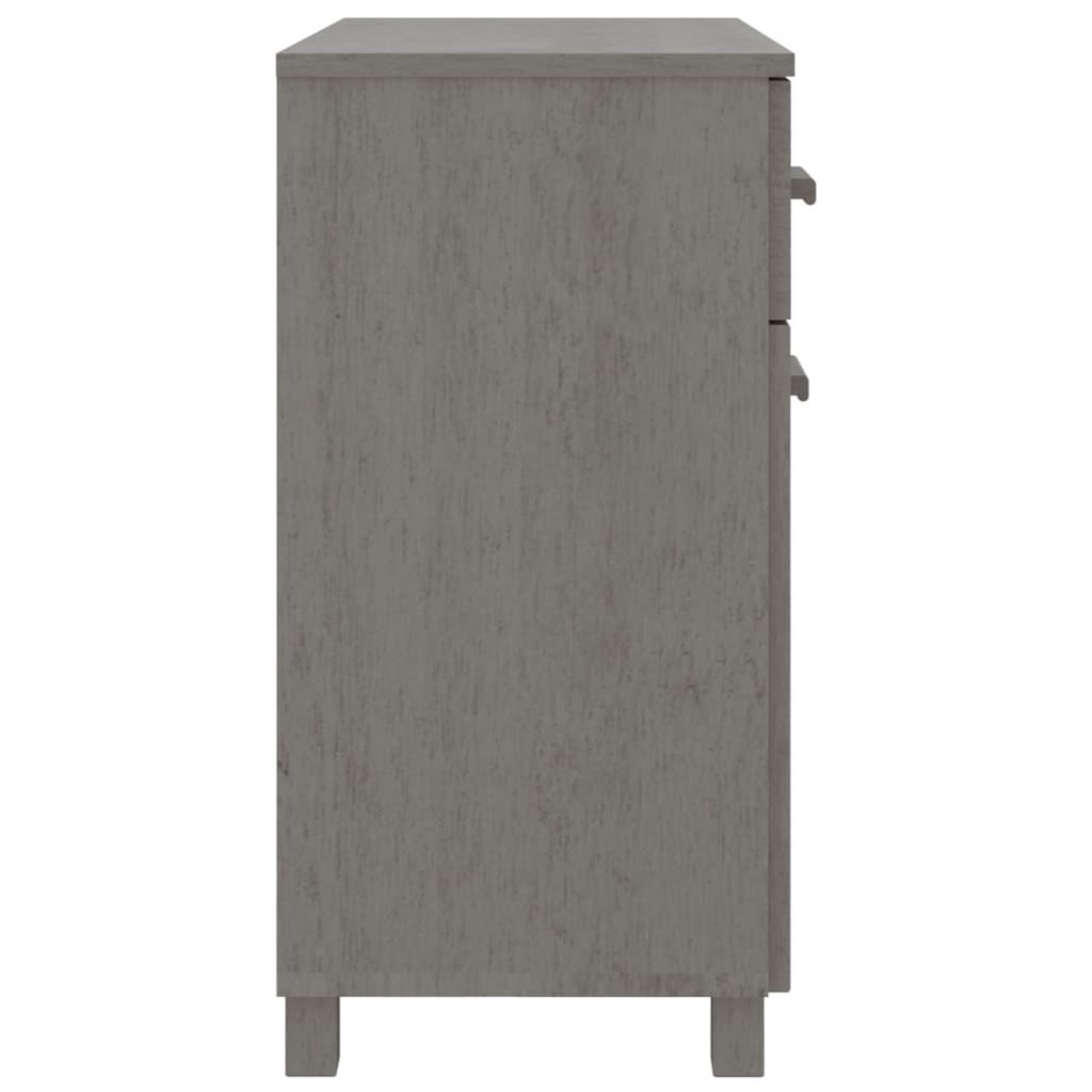 vidaXL Buffet HAMAR Gris clair 79x40x80 cm Bois massif de pin