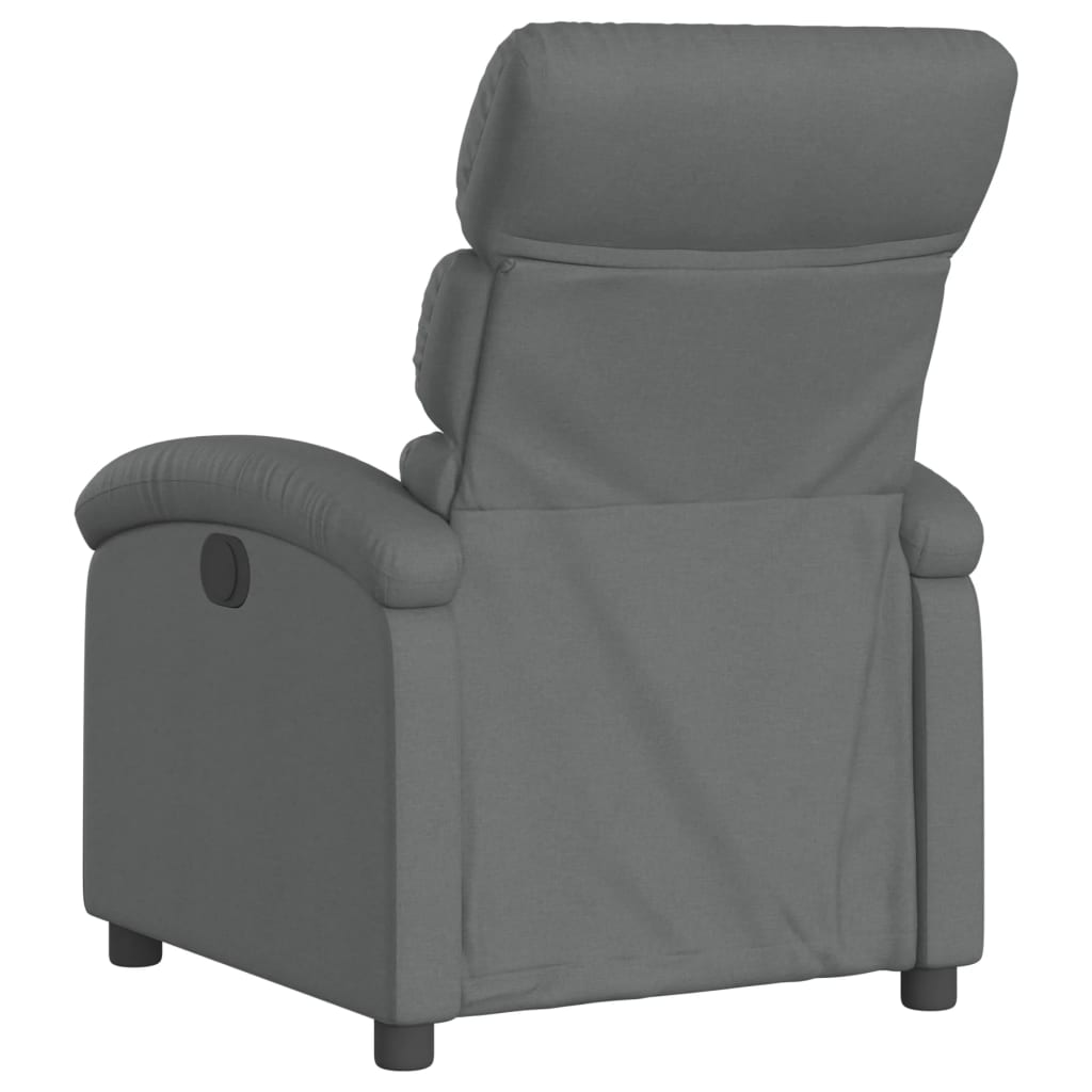 vidaXL Fauteuil inclinable Gris foncé Tissu