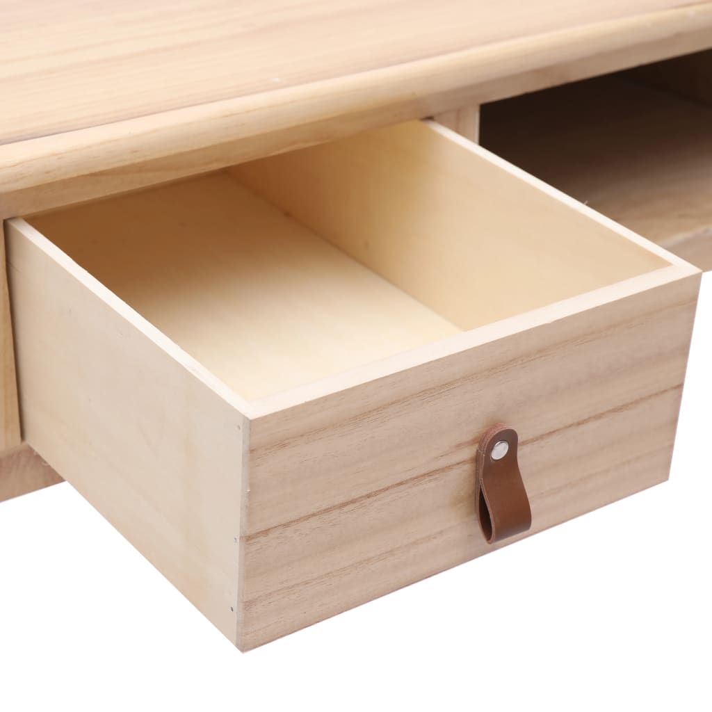 vidaXL Bureau Naturel 110 x 45 x 76 cm Bois