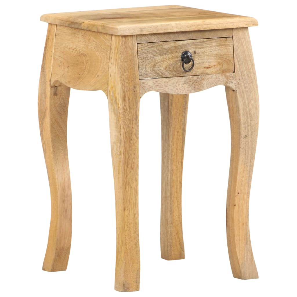 vidaXL Table de chevet 28x28x46 cm Bois de manguier massif