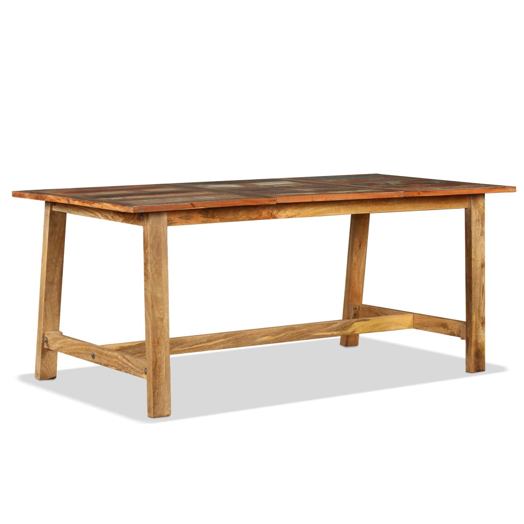 vidaXL Table de salle à manger Bois de récupération massif 180 cm