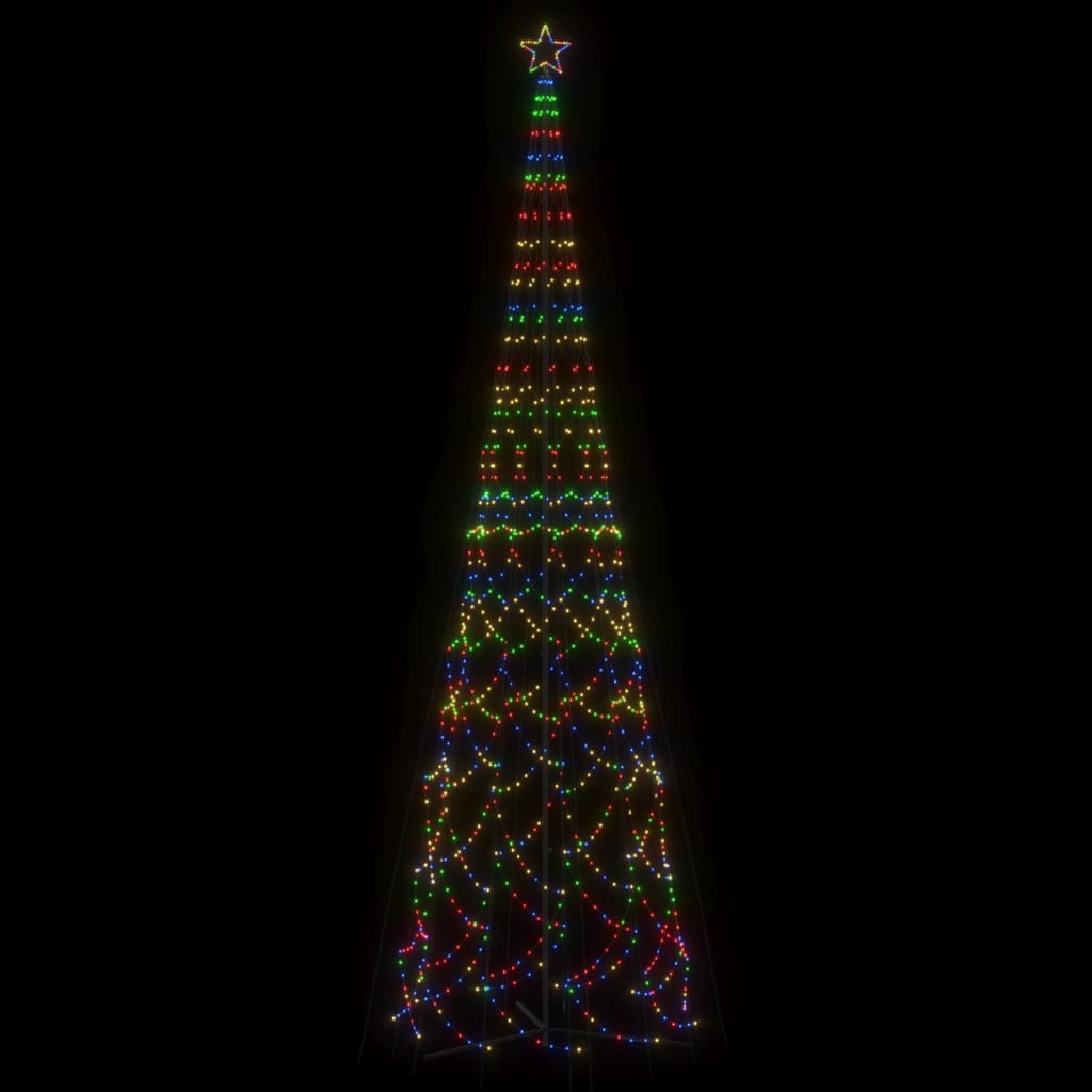 vidaXL Arbre de Noël cône 3000 LED coloré 230x800 cm