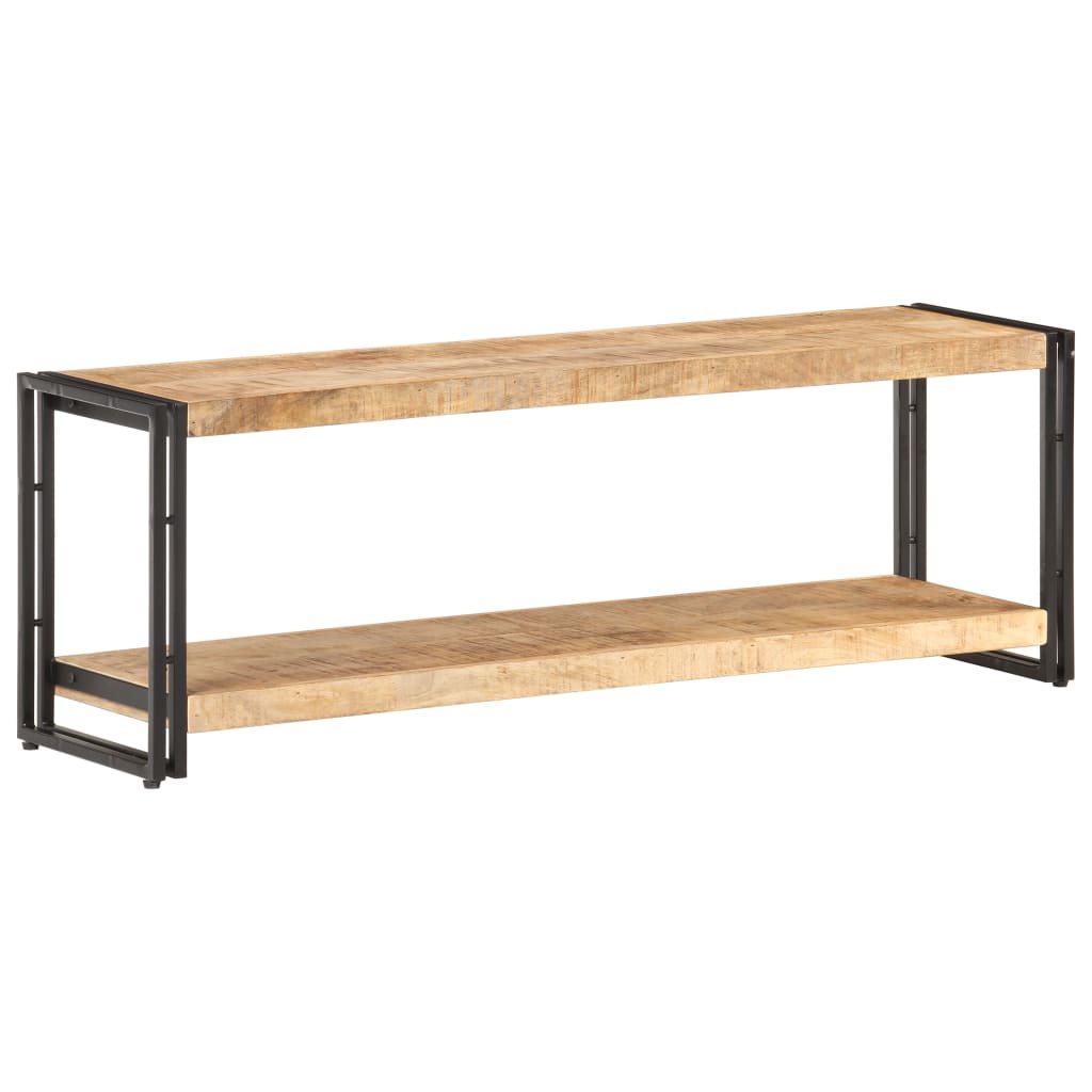 vidaXL Meuble TV 120x30x40 cm Bois de manguier brut