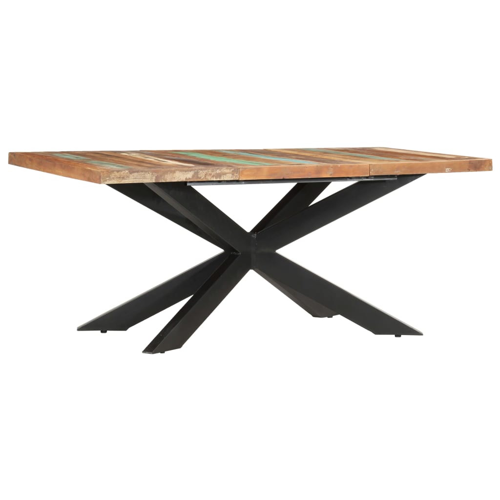 vidaXL Table de salle à manger 180x90x76cm Bois de récupération solide