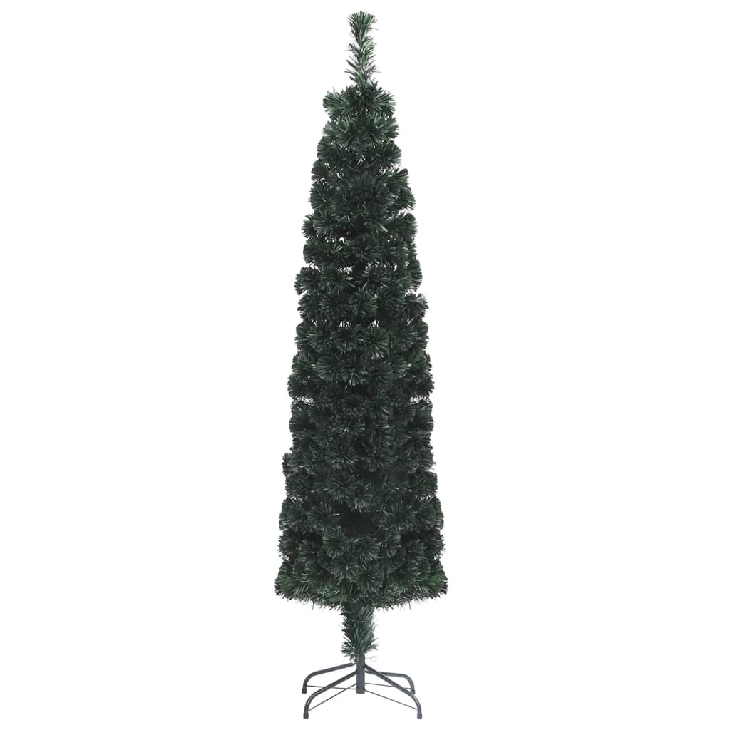 vidaXL Arbre de Noël artificiel mince avec support 150cm fibre optique