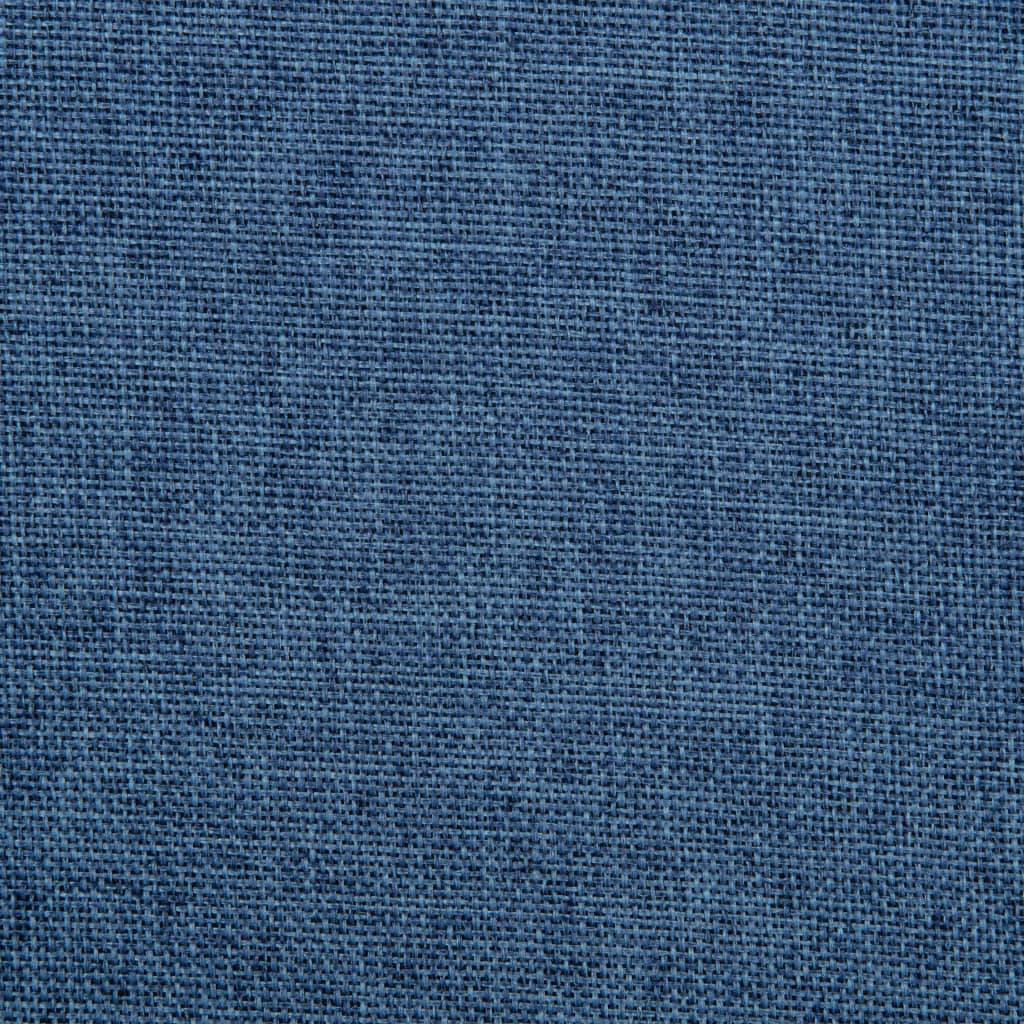 vidaXL Chaises pivotantes à manger lot de 2 bleu tissu