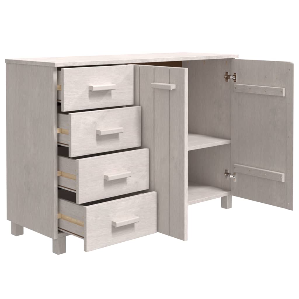 vidaXL Buffet MOLDE Blanc 113x40x80 cm Bois massif de pin