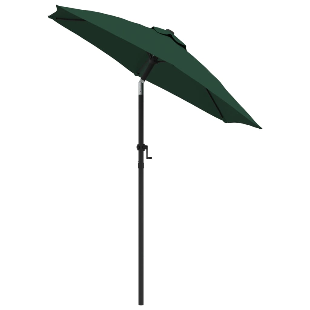 vidaXL Parasol Vert 200x224 cm Aluminium