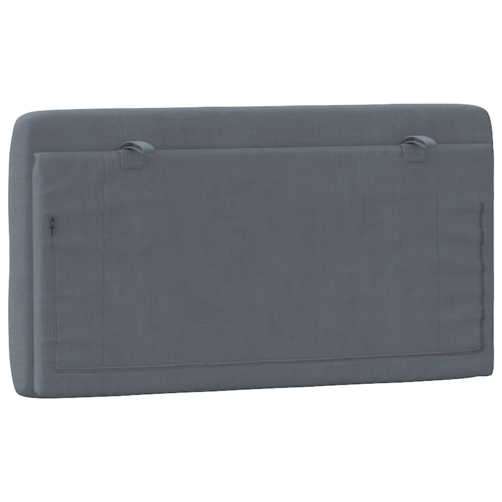 vidaXL Coussin de tête de lit gris foncé 100 cm velours