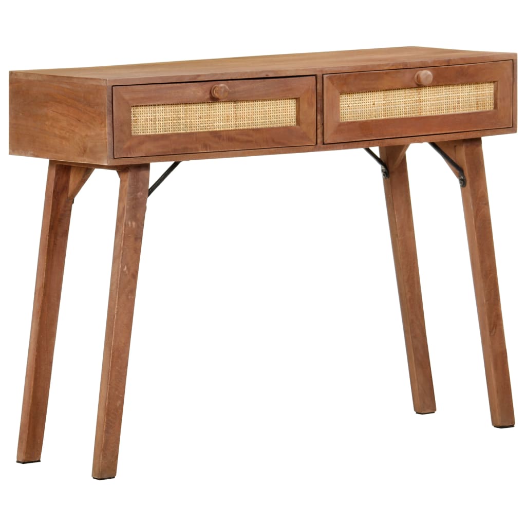 vidaXL Table console 100x35x76 cm Bois de manguier massif