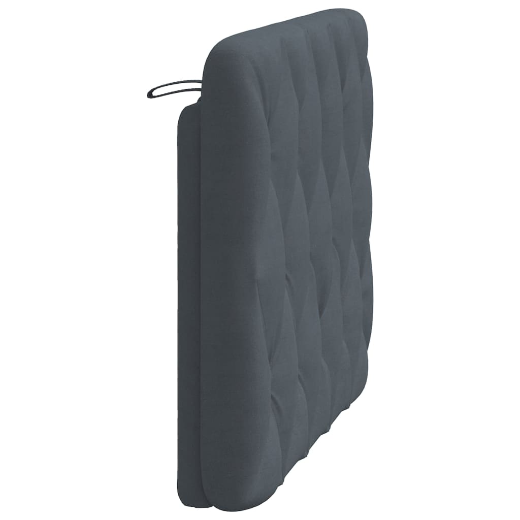 vidaXL Coussin de tête de lit gris foncé 100 cm velours