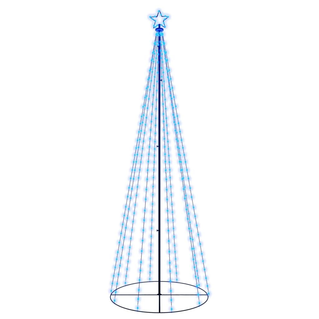 vidaXL Arbre de Noël cône 310 LED Bleues 100x300 cm