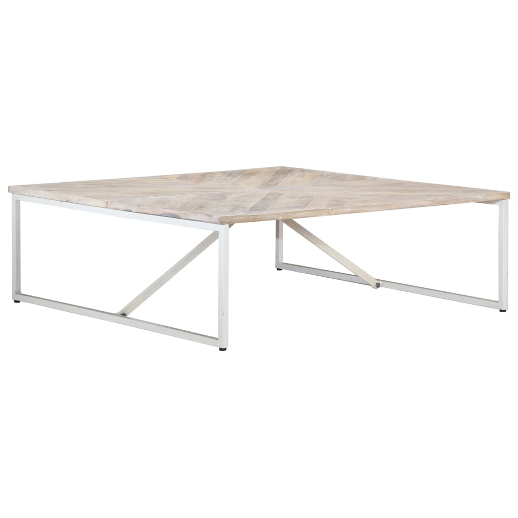 vidaXL Table basse 110x110x36 cm Bois de manguier solide