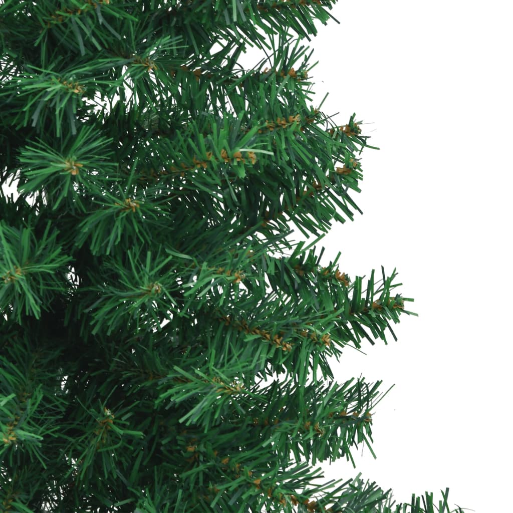 vidaXL Sapin de Noël artificiel d'angle Vert 120 cm PVC