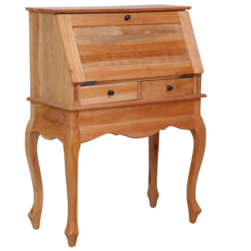 vidaXL Bureau secrétaire 78x42x103 cm Bois d'acajou massif