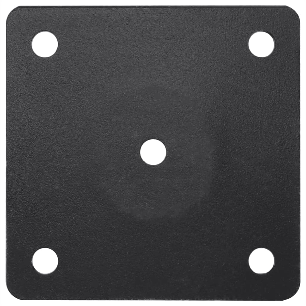 vidaXL Base de parasol pour mât Ø38/48 mm noir mat acier